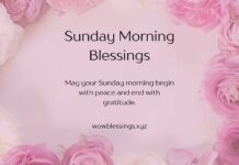 Sunday Morning Blessings Sunday Morning Blessings